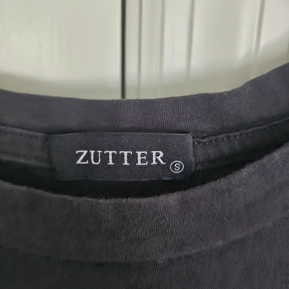 Black and Pink Short Sleeve Tee with Equestrian Logo - Picture 3 of 3